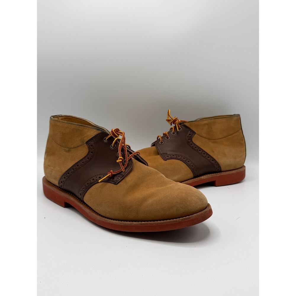 Mark McNairy Chukka Boot Tan Suede Brown Leather Mens 8753CS Size 12 No Box